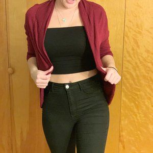 Maroon Cardigan